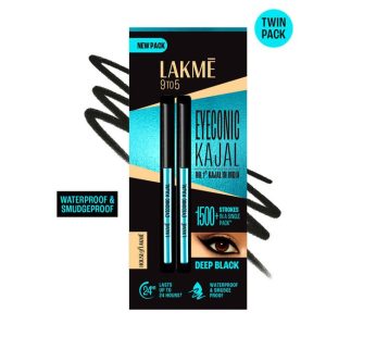 Lakme 9To5  Eyeconic kajal Deep black 2unit