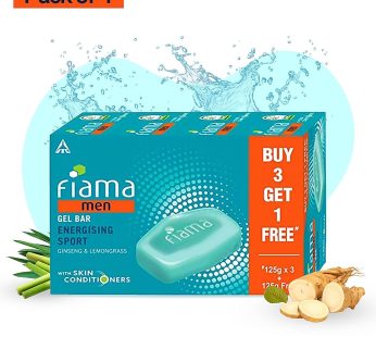 Fiama Gel Bar Ginseng& Lemongrass 125g×4pcs