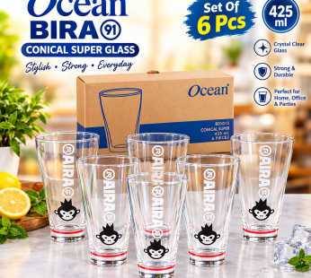Ocean Bira 91 Conical Super 6 Pcs Glass Set