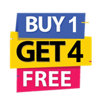 BUY 1 GET 4 FREE