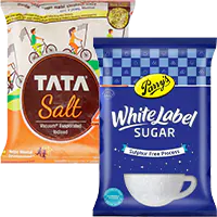 Sugar, Poha, Maida, Sooji