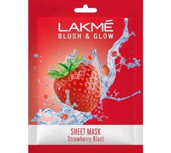1+1 Lakme Blush & Glow Strawberry Blast Sheet Mask 25ml