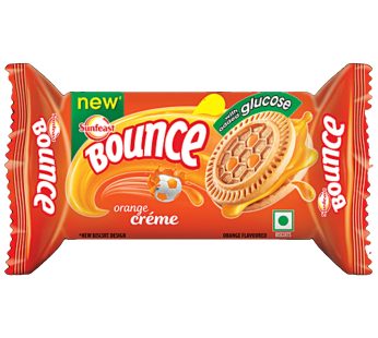 Sunfeast Bounce Orange Cream biscuit 28g×12pcs